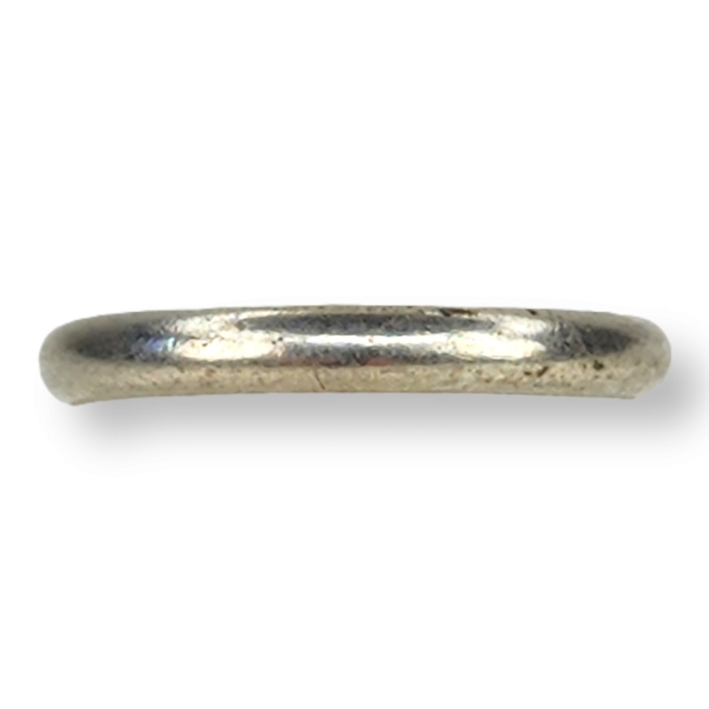 Signed Mike Chee Vintage Southwestern Sterling Silver Turquoise Ring Size 3.25 - Picture 4 of 8